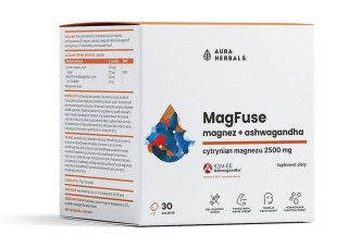 Aura Herbals MagFuse magnez + ashwagandha 30 saszetek