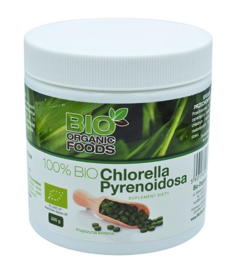 BIO ORGANIC FOODS Chlorella Pyrenoidosa BIO 250 mg 1200 tabletek