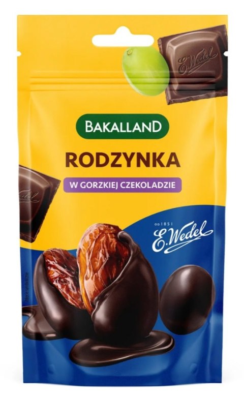 Bakalland Rodzynki w gorzkiej czekoladzie 62 g