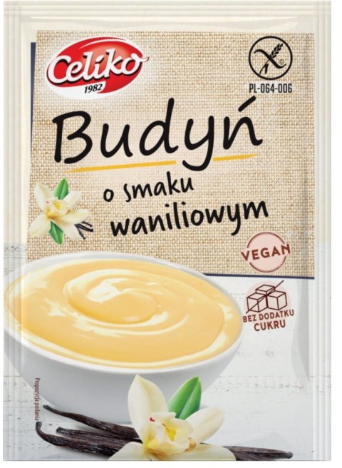 Celiko Budyń O Smaku Waniliowym Bezglutenowy 40 g