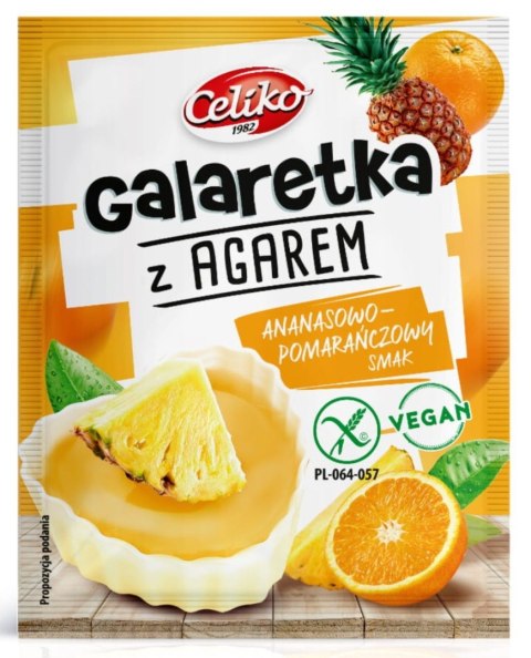 Celiko Galaretka Z Agarem Ananas-Pomarańcza Bezglutenowa 45 g