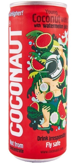 Coconaut Woda kokosowa z młodego kokosa z sokiem arbuzowym 320 ml