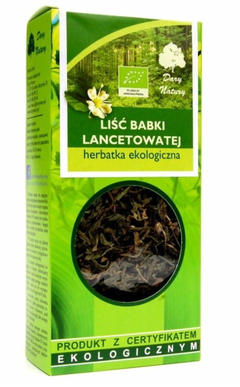 Dary Natury Herbatka Liść Babki Lancetowatej BIO 25 g