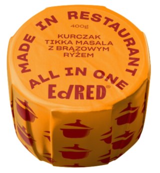 EdRED Kurczak Tika Masala Z Brązowym Ryżem 400g