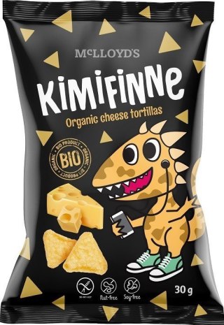 KIMIFINNE Chrupki kukurydziane nachos smak serowy bezglutenowe BIO 30 g