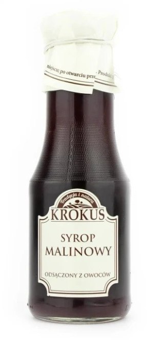 Krokus Syrop Malinowy Bezglutenowy 355 g (280 ml)