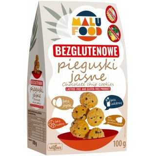 Malu Food Ciastka pieguski jasne bez cukru bezglutenowe 100 g