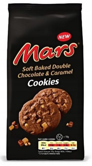 Mars ciastka Double Chocolate & Caramel Cookies 162 g