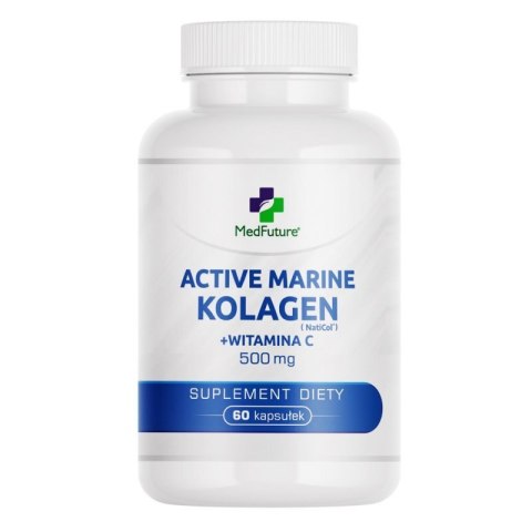 MedFuture Active Marine Kolagen NatiCol® z witaminą C 500mg 60 kapsułek