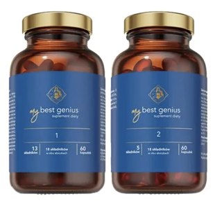 MyBestPharm MyBestGenius 1 i 2 (60 + 60 kapsułek) 120 kapsułek