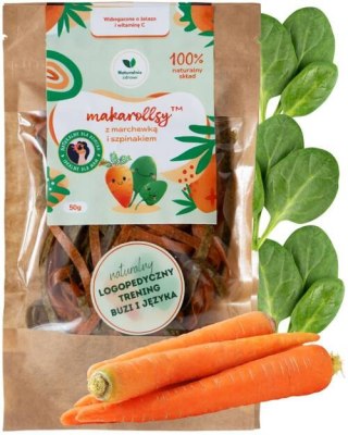 Naturalnie zdrowi Makarollsy™ Marchewka-Szpinak owocowy makaron 50 g