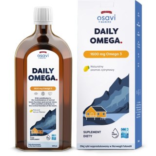 Osavi Daily Omega 1600 mg Omega 3 + D3 500 ml o smaku cytrynowym