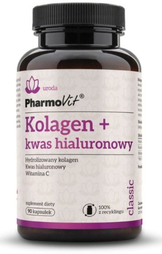 Pharmovit Kolagen + kwas hialuronowy 90 kapsułek