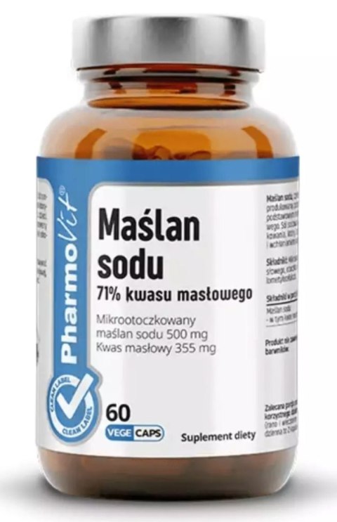 Pharmovit Maślan sodu 71% kwasu masłowego 60 kapsułek