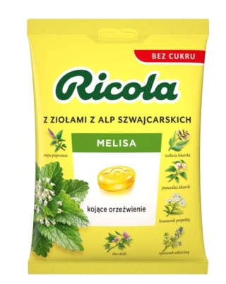 RICOLA Melisa szwajcarskie cukierki ziołowe 68 g