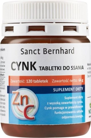 Sanct Bernhard Cynk + Witamina C 120 tabletek do ssania