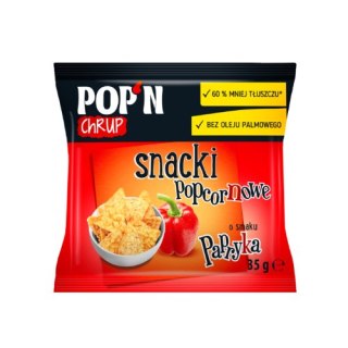 Sante POP'N Chrup Snacki Popcornowe z Papryką 35g