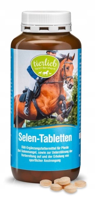 Tierlieb Selen organiczny dla koni 500 tabletek