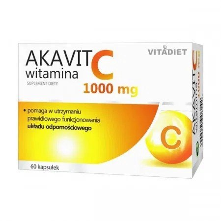 VITADIET AKAVIT Witamina C 1000 mg 60 kapsułek