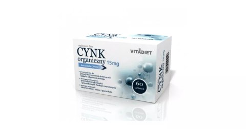 VITADIET Cynk organiczny 15 mg 60 tabletek