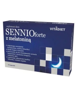 VITADIET Sennio forte z melatoniną 30 kapsułek