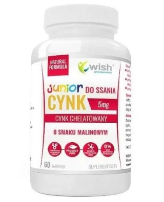 Wish CYNK Junior 5mg 60 tabletek do ssania vege